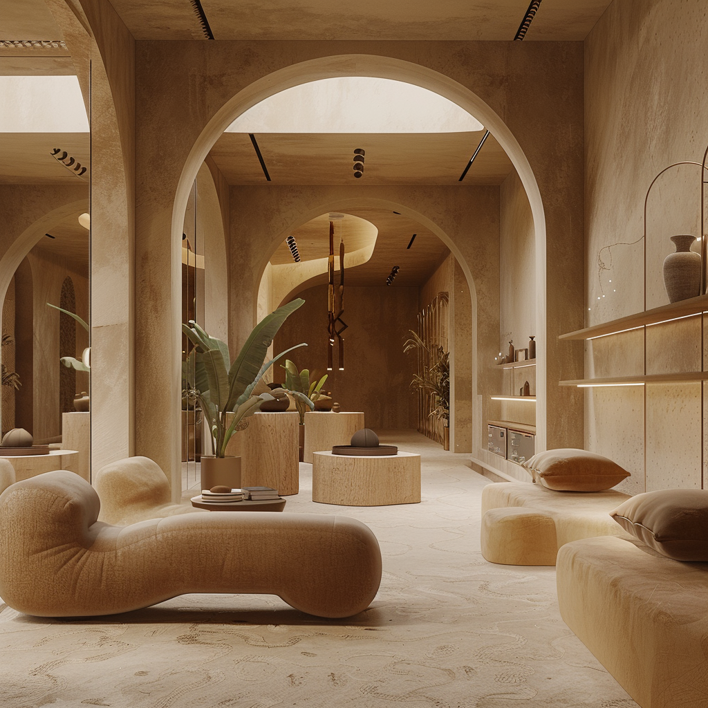 painting of man hiking in snow